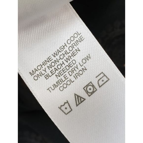 Emma & James 3 Piece Skirt Suit Women Size 14 Black Floral Collar Button Front - Picture 8 of 13